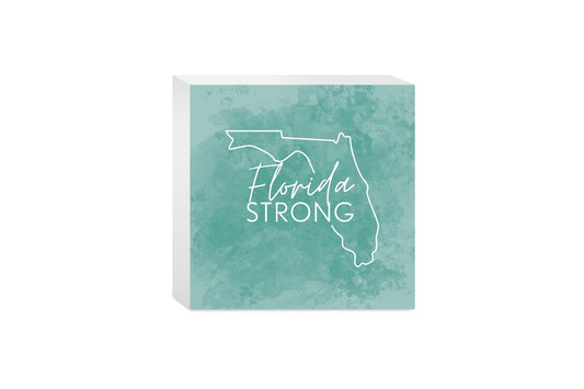 Florida Strong Blue | Wood Block | Eaches | Min 4