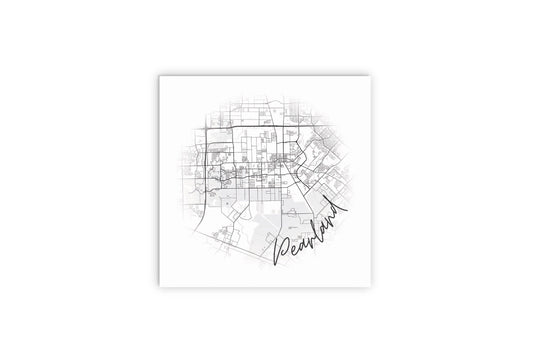 Minimalistic B&W Texas Pearland City Circle Map | Wood Sign | Eaches | Min 2