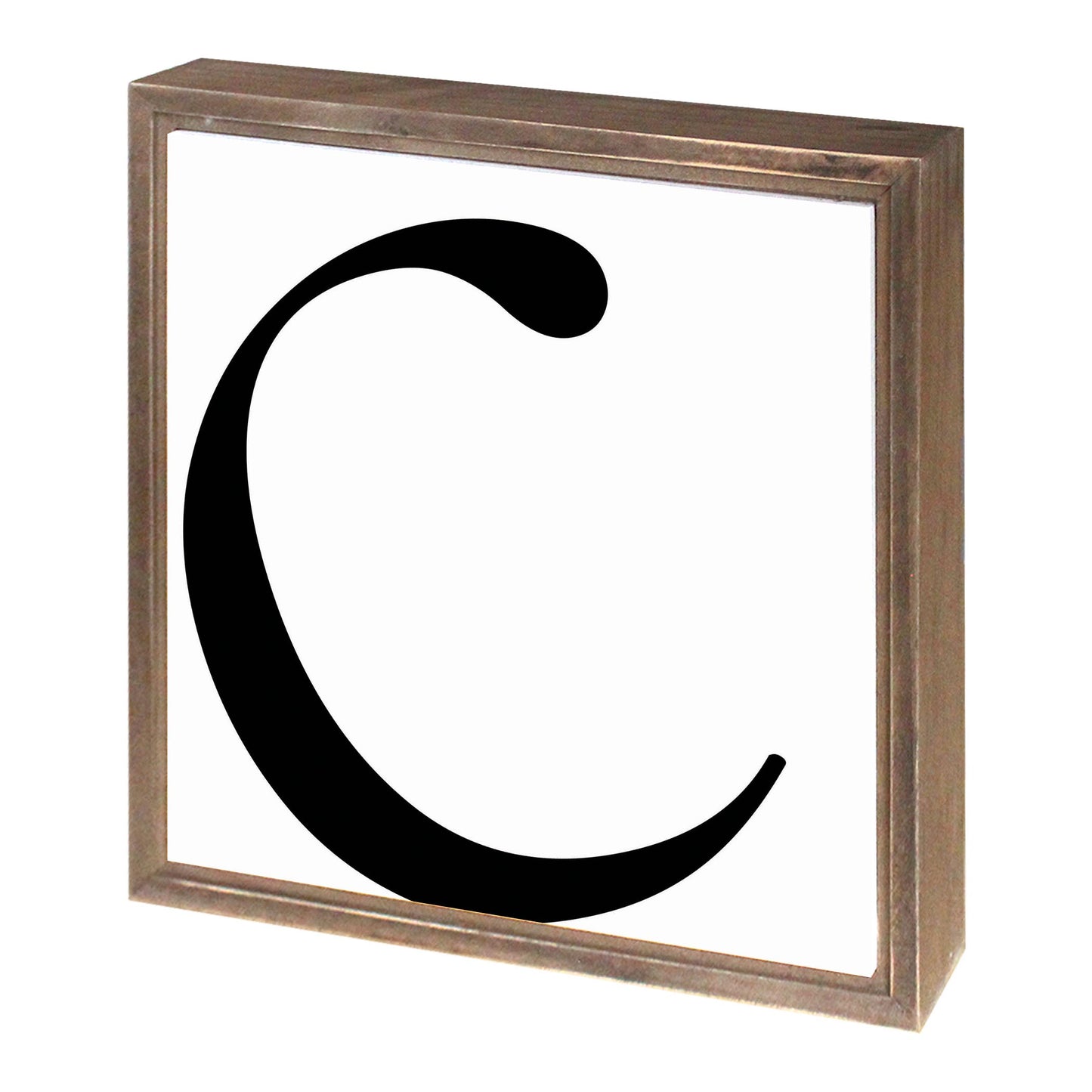 Minimalist Monogram C | Wood Sign | Eaches | Min 1