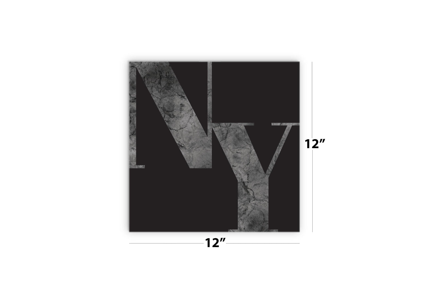 Minimalistic B&W New York Black Initials | Wood Sign | Eaches | Min 2