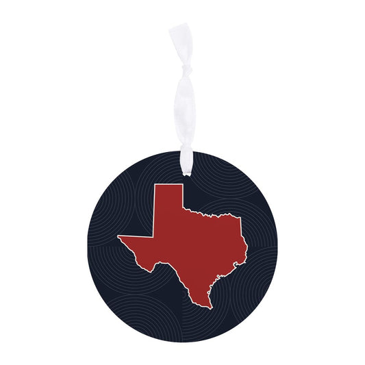 Modern Minimalist Texas Colors Shape | Wood Ornament | Eaches | Min 6