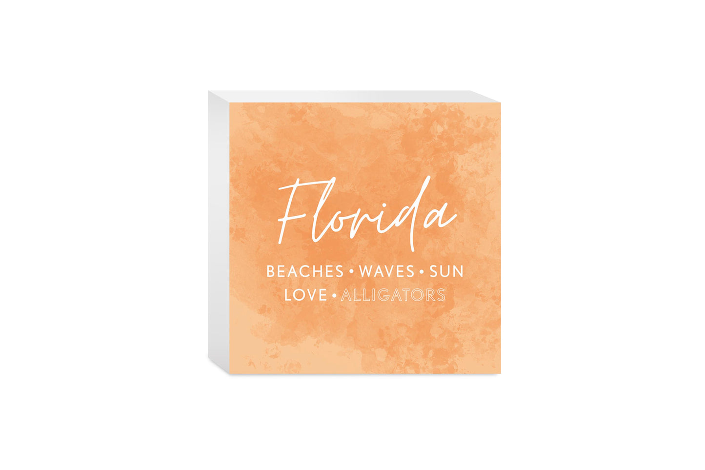 Florida Meaning Orange | Wood Block | Eaches | Min 4