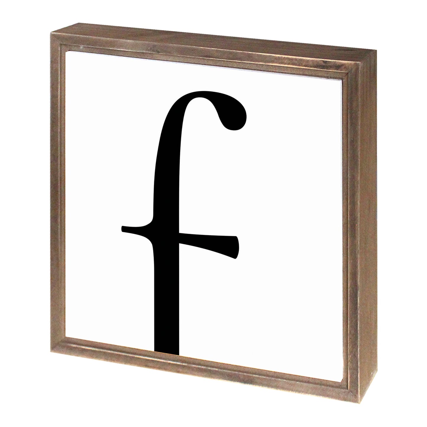 Minimalist Monogram F | Wood Sign | Eaches | Min 1