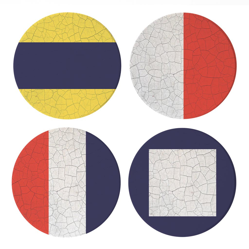 Nautical Flags | Absorbent Coasters | Set of 4 | Min 2