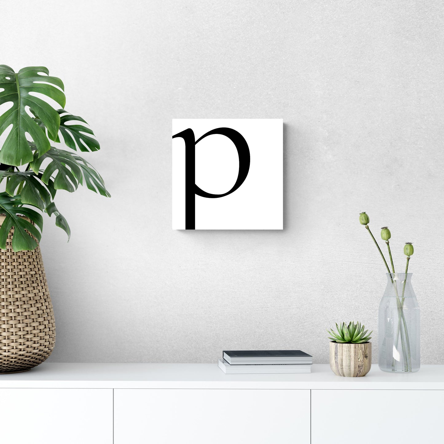 Minimal Monogram P | Wood Sign | Eaches | Min 2