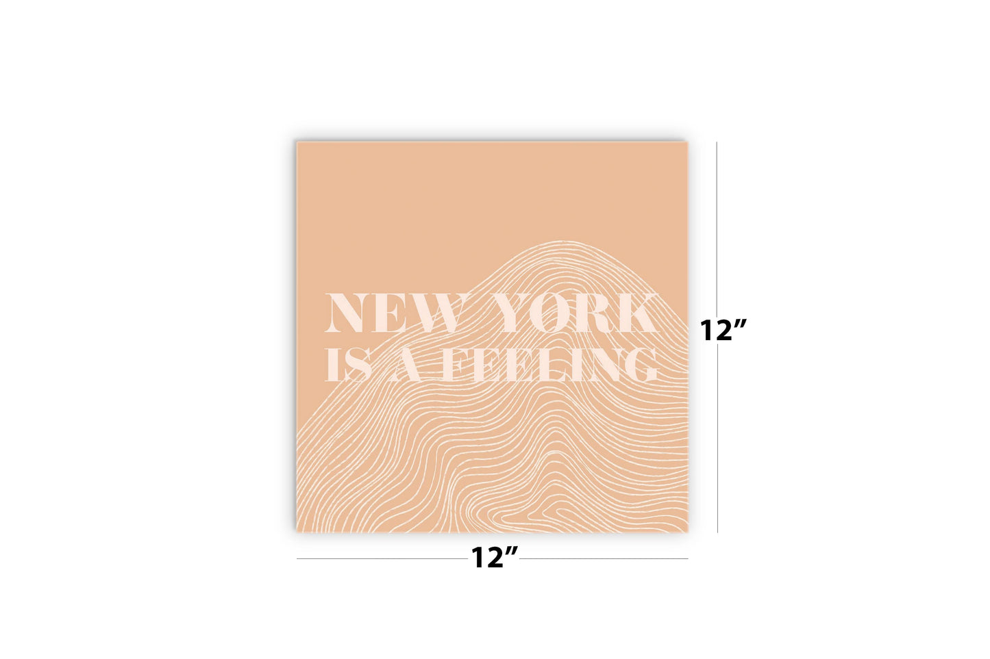 Modern Minimalist New York Is A Feeling| Wood Sign | Eaches | Min 2