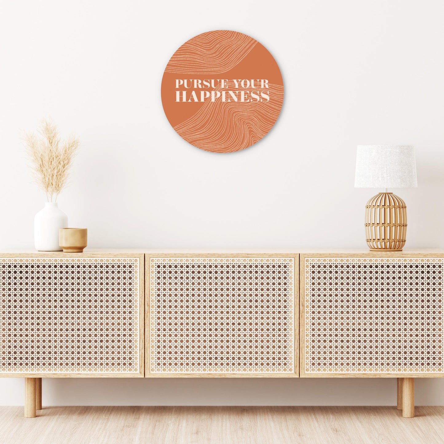 Modern Minimalist Pennsylvania Happiness Quip | Wood Sign | Eaches | Min 1