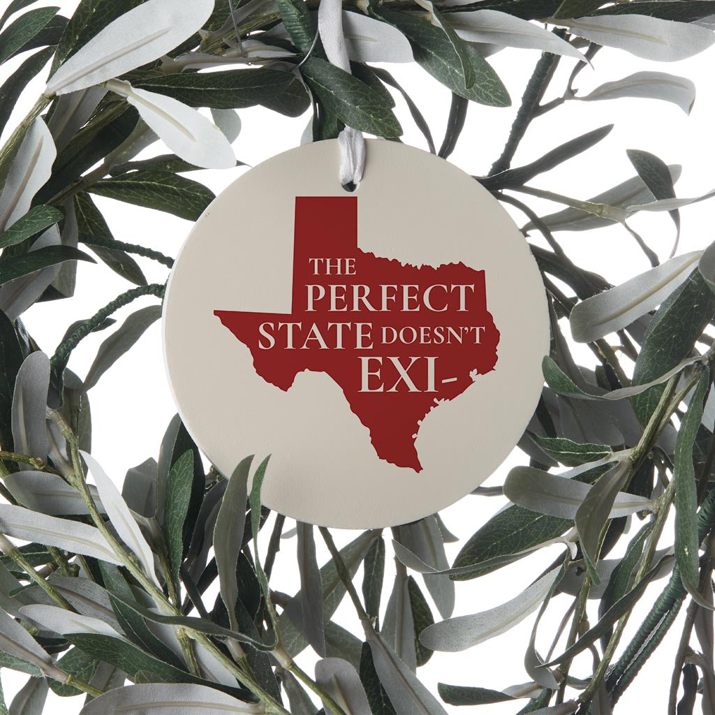 Modern Minimalist Texas Colors Perfect State | Wood Ornament | Eaches | Min 6