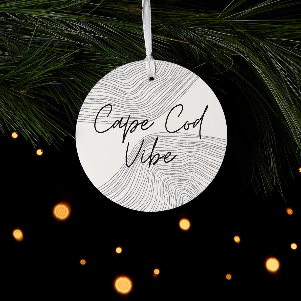 Minimalistic B&W Cape Cod Vibe | Wood Ornament | Eaches | Min 6