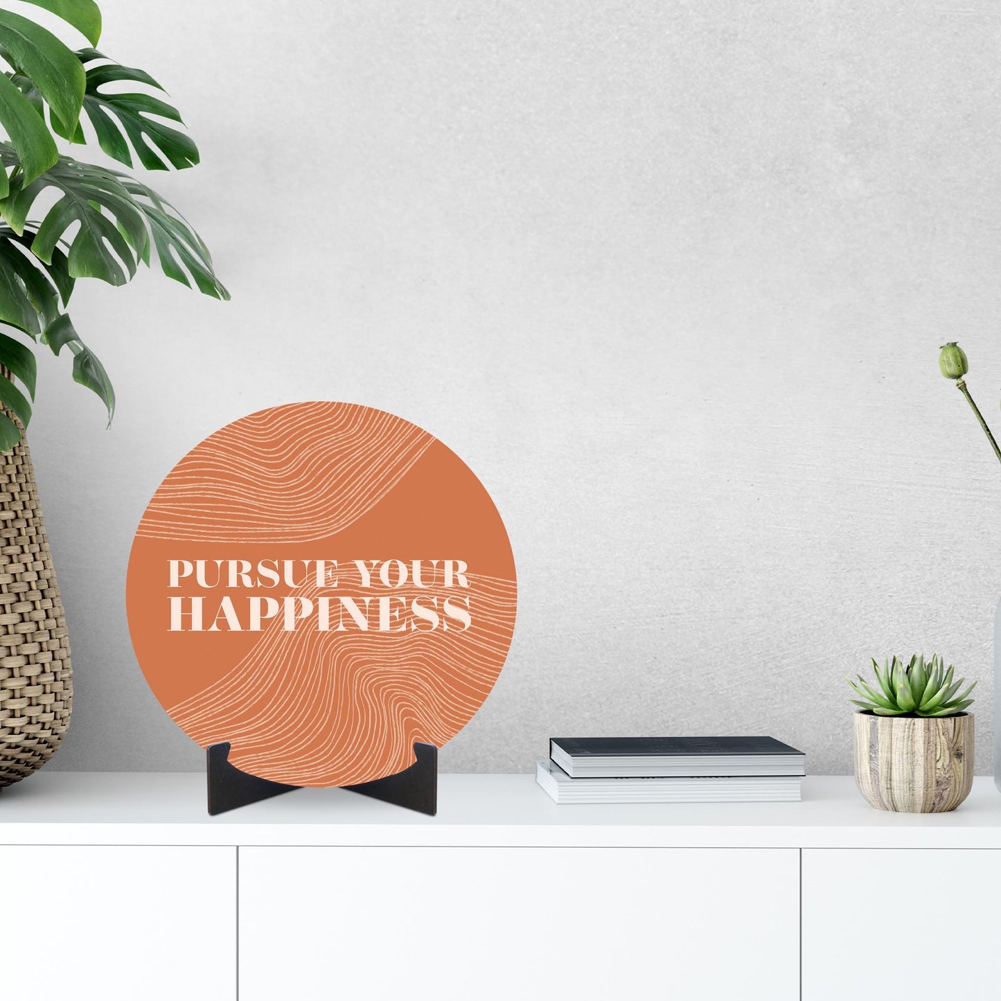 Modern Minimalist Pennsylvania Happiness Quip | Wood Sign | Eaches | Min 1