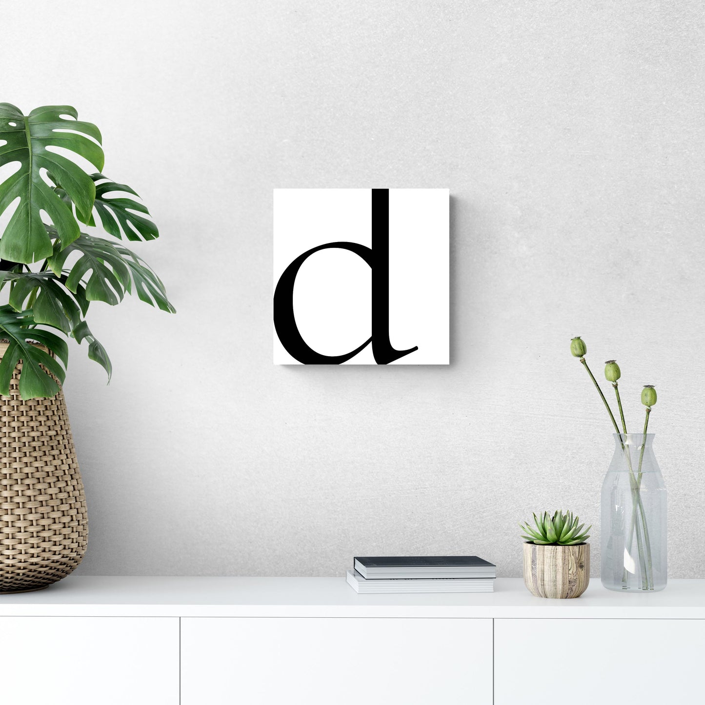 Minimal Monogram D | Wood Sign | Eaches | Min 2