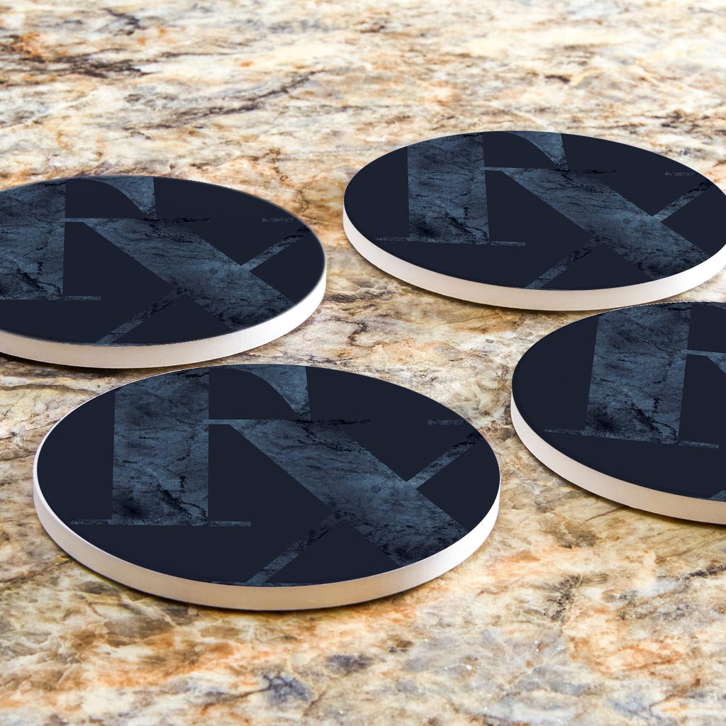 Modern Minimalist Texas Blue Tx | Absorbent Coasters | Set of 4 | Min 2