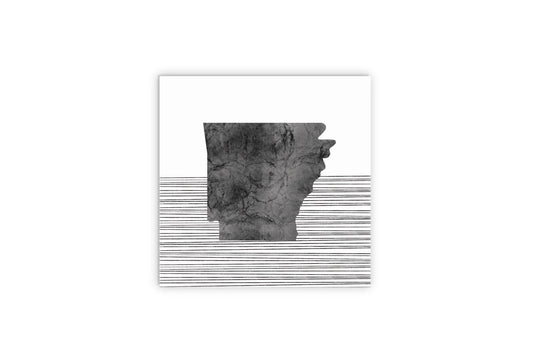 B&W Minimalist Arkansas Lines | Wood Sign | Eaches | Min 2