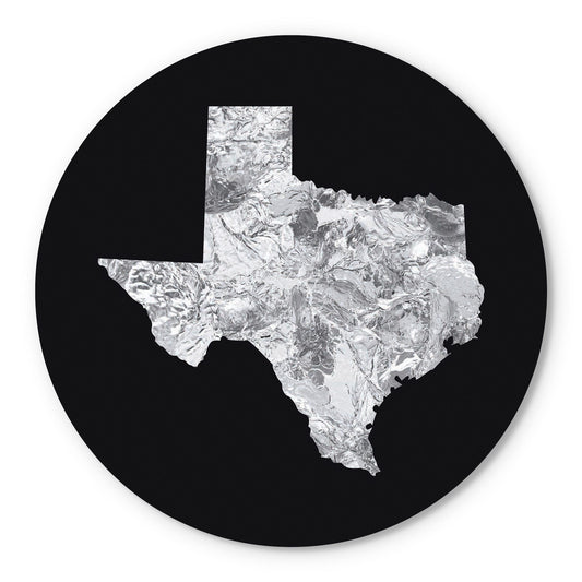 Minimalistic B&W Texas Metal State Shape | Wood Sign | Eaches | Min 1