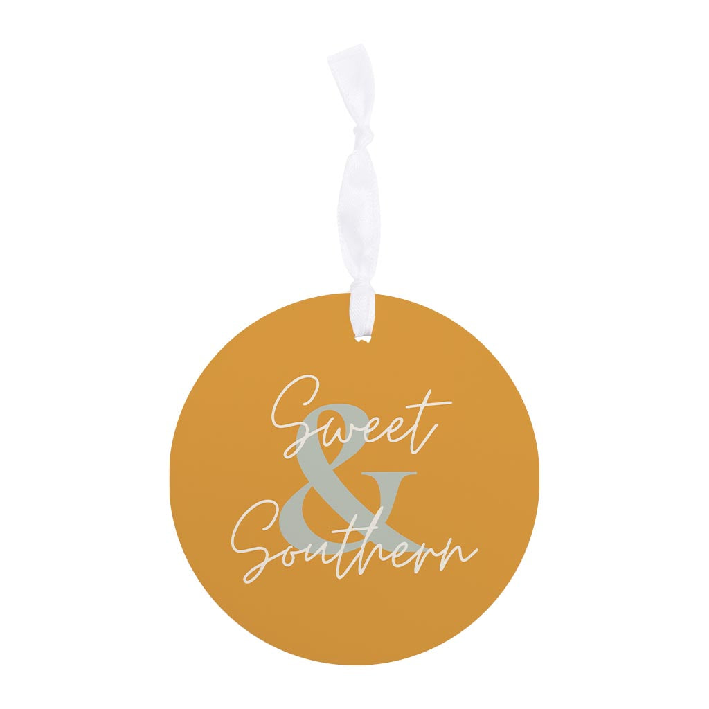 Modern Minimalist Oklahoma Sweet Southern | Wood Ornament | Eaches | Min 6