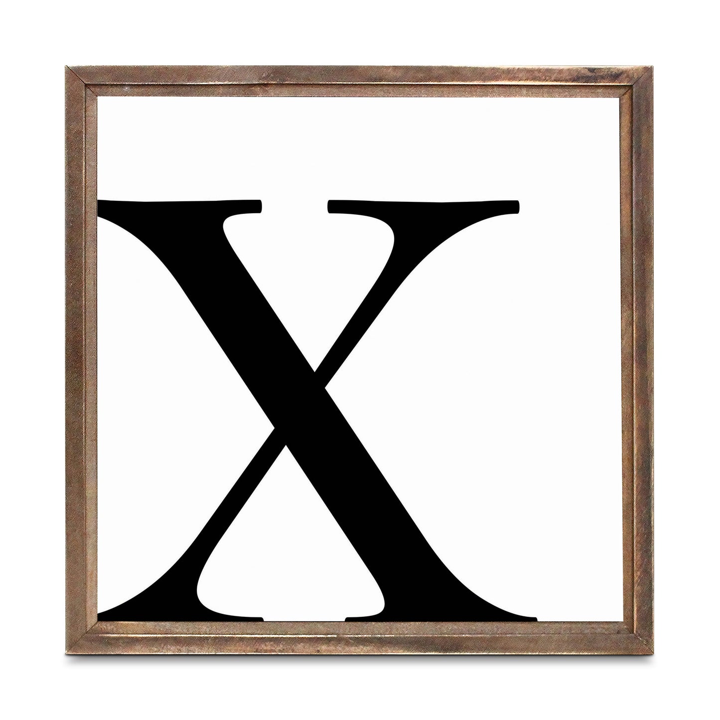 Minimalist Monogram X | Wood Sign | Eaches | Min 1