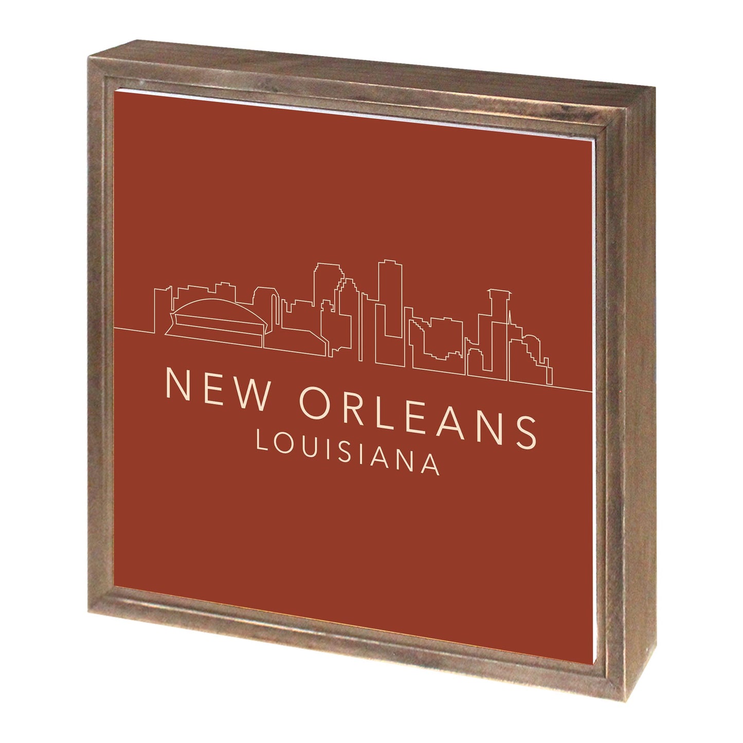 Louisiana Colorful New Orleans Skyline | Wood Sign | Eaches | Min 1