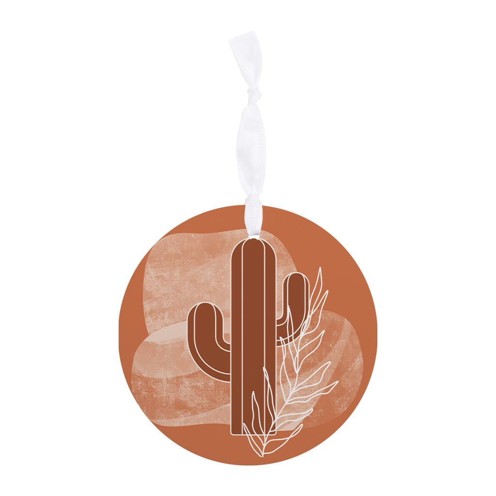 Modern Minimalist Texas Cactus| Wood Ornament | Eaches | Min 6