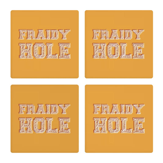 Modern Minimalist Oklahoma Fraidy Hole | Absorbent Coasters | Set of 4 | Min 2