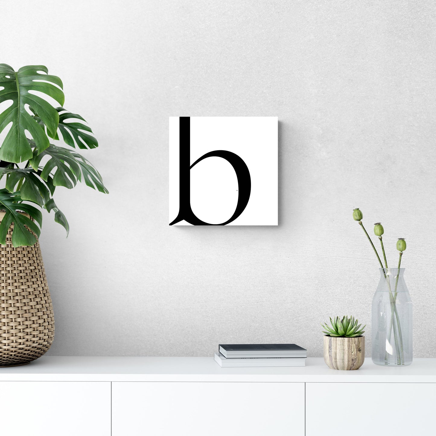 Minimal Monogram B | Wood Sign | Eaches | Min 2