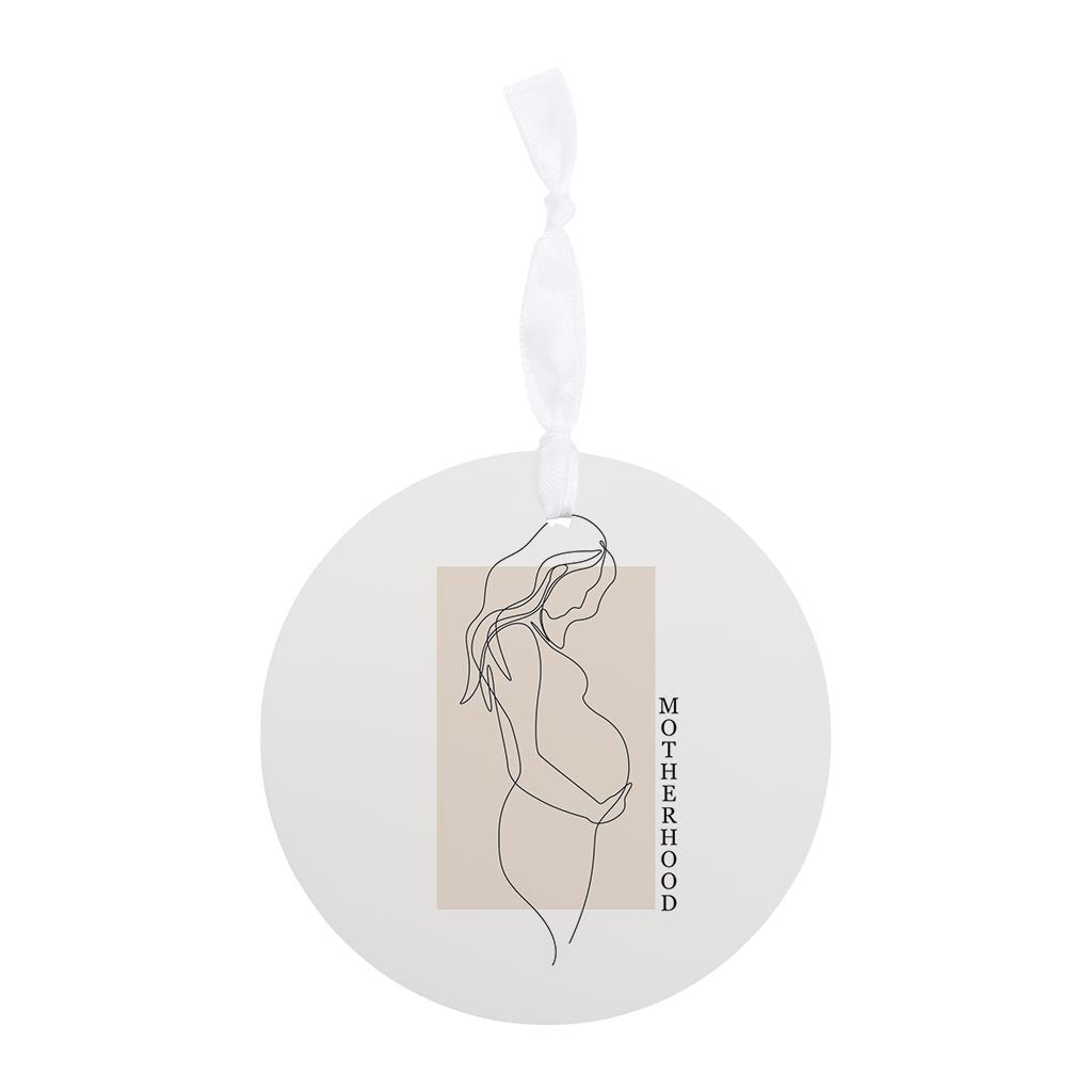 Modern Minimalist Mothers Day Pregnancy | Wood Ornament | Eaches | Min 6