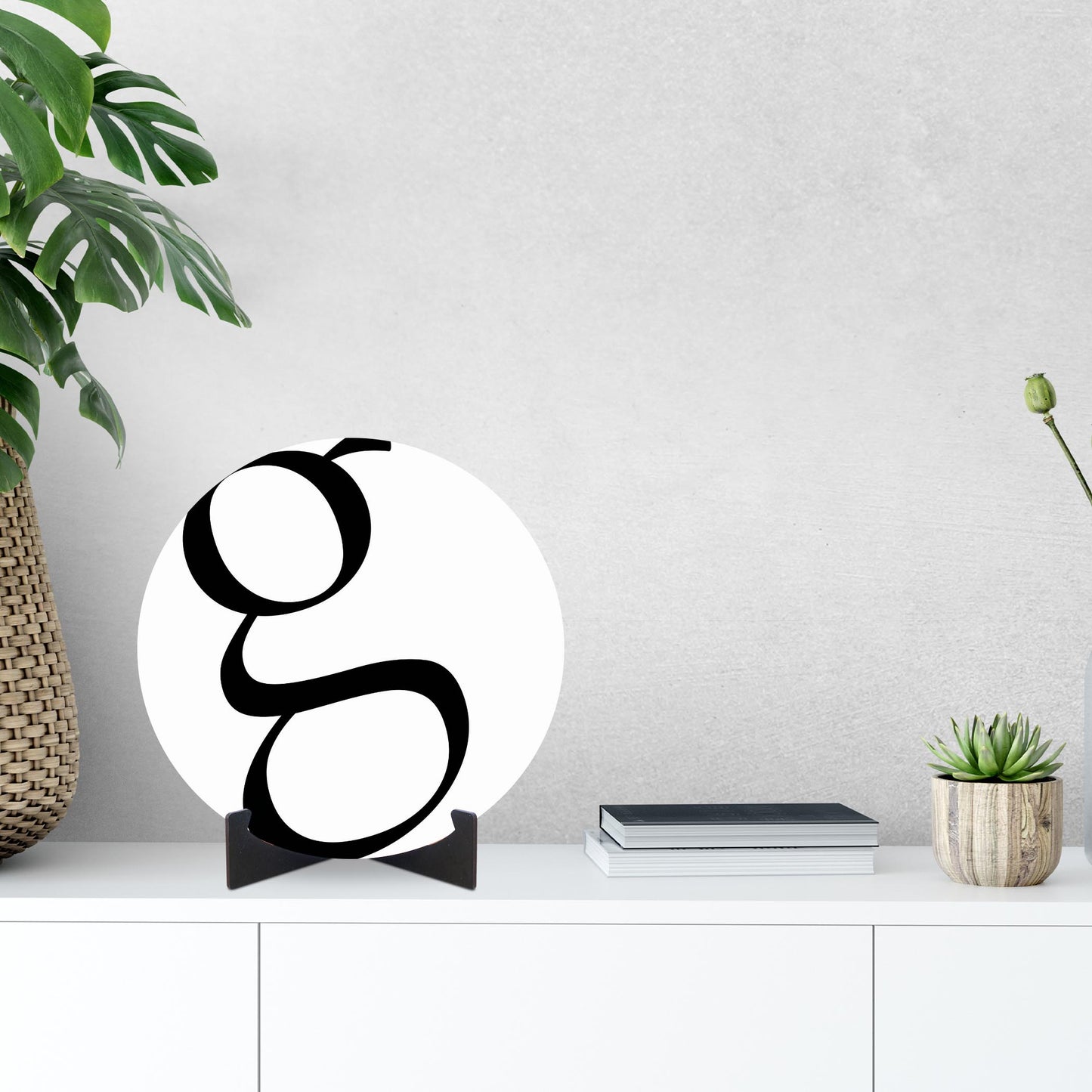 Minimalist Monogram G | Wood Sign | Eaches | Min 1