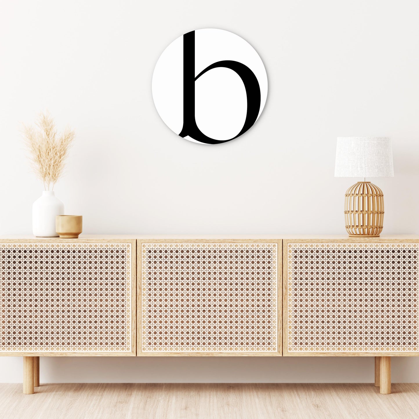 Minimalist Monogram B | Wood Sign | Eaches | Min 1