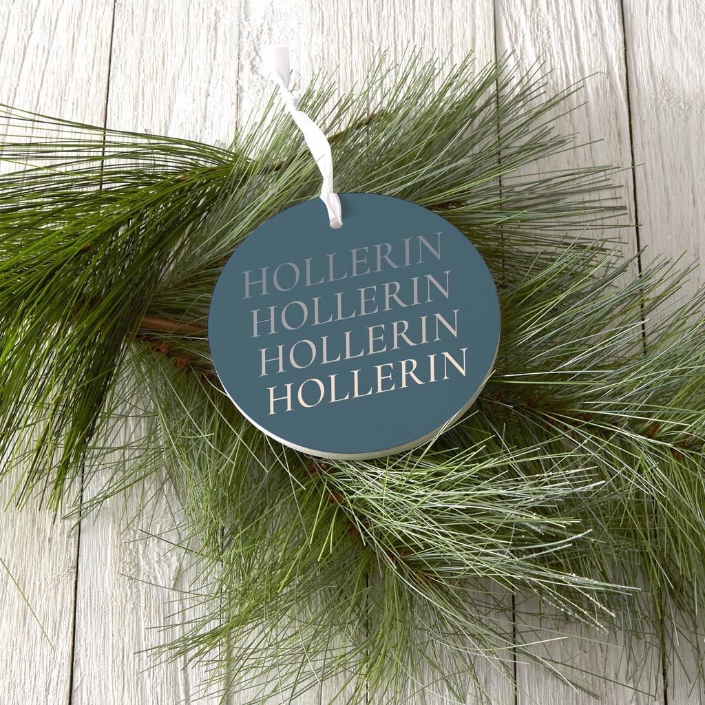 Modern Minimalist Arkansas Hollerin| Wood Ornament | Eaches | Min 6