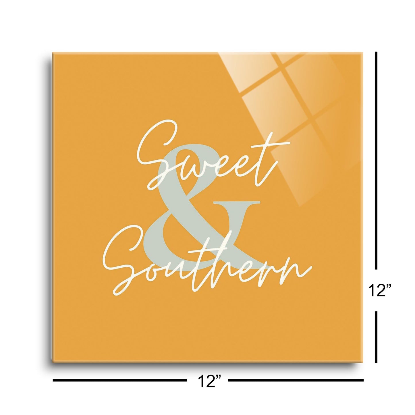 Modern Minimalist Oklahoma Sweet Southern | Hi-Def Glass Art | Eaches | Min 1