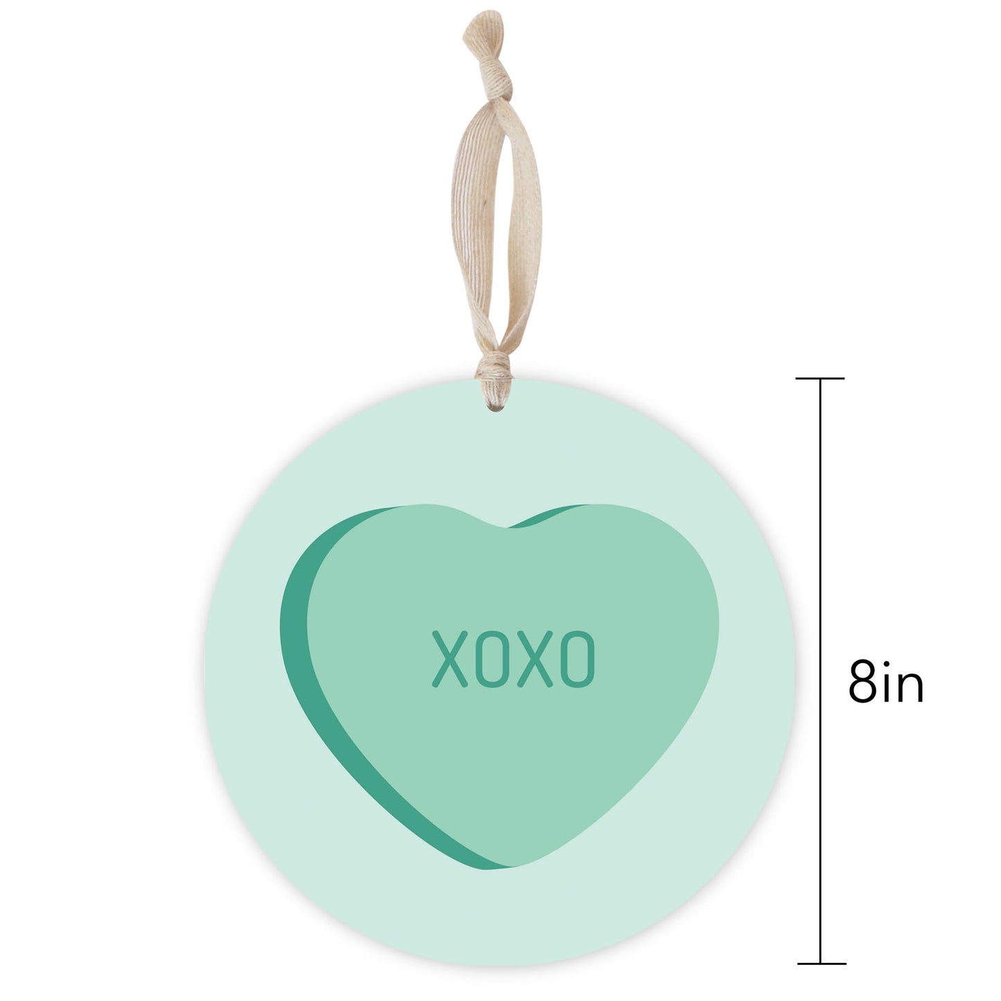 Message Hearts Xo | Wood Ornament | Eaches | Min 1