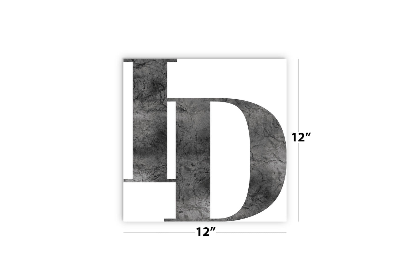 Minimalist B&W Idaho White Initials | Wood Sign | Eaches | Min 2