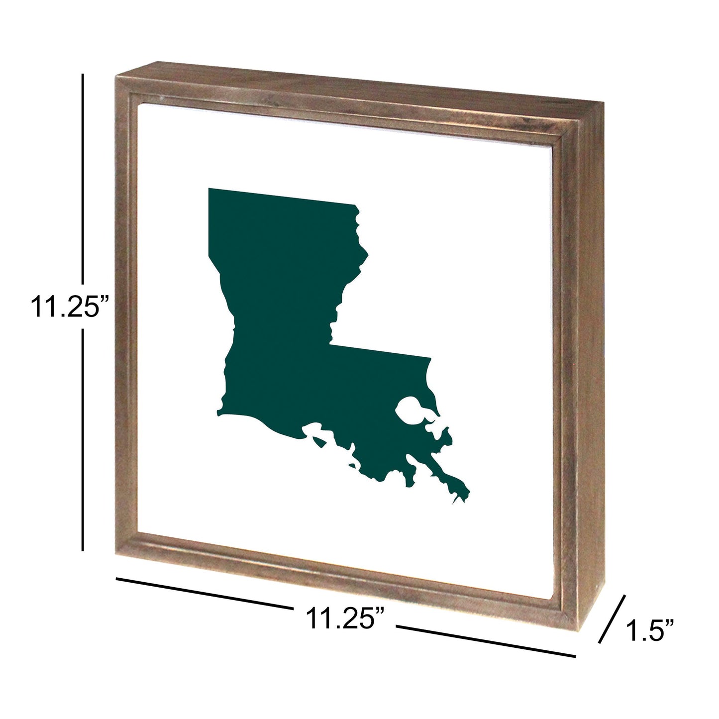 Blue White Louisiana State Shape | Wood Sign | Eaches | Min 1