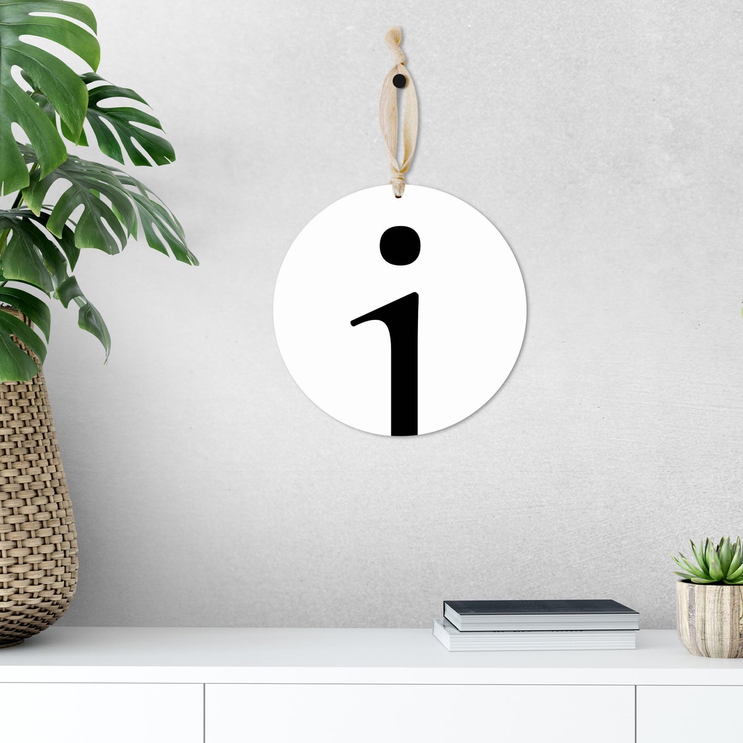 Minimalist Monogram I | Wood Ornament | Eaches | Min 1