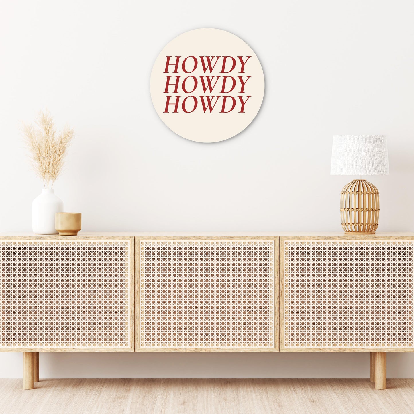 Modern Minimalist Texas Howdy | Wood Sign | Eaches | Min 1