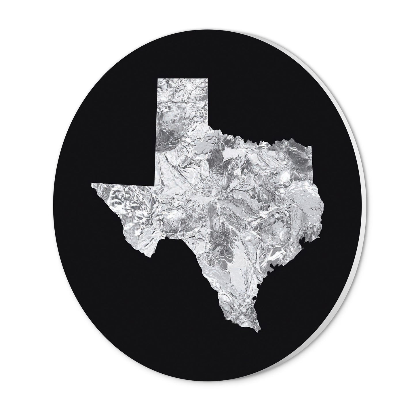 Minimalistic B&W Texas Metal State Shape | Wood Sign | Eaches | Min 1