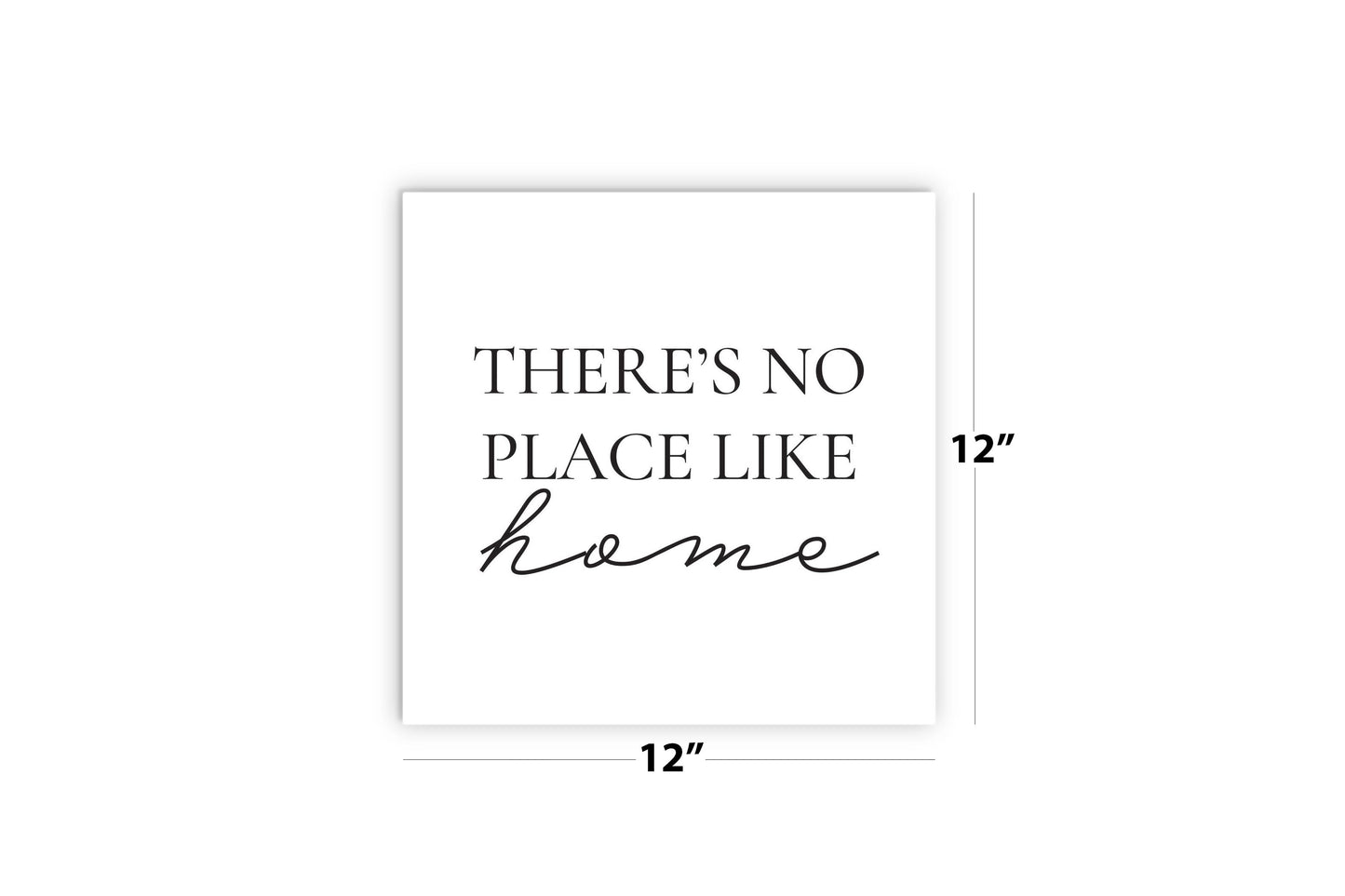 Minimalist B&W Kansas No Place Like Home | Wood Sign | Eaches | Min 2