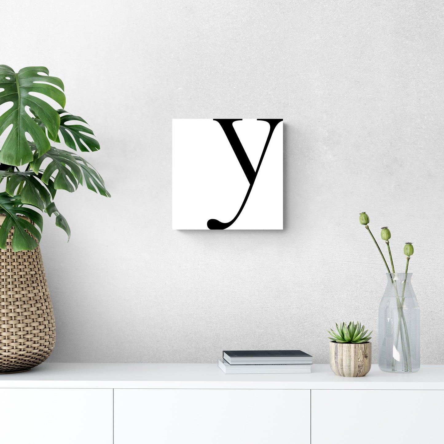 Minimal Monogram Y | Wood Sign | Eaches | Min 2