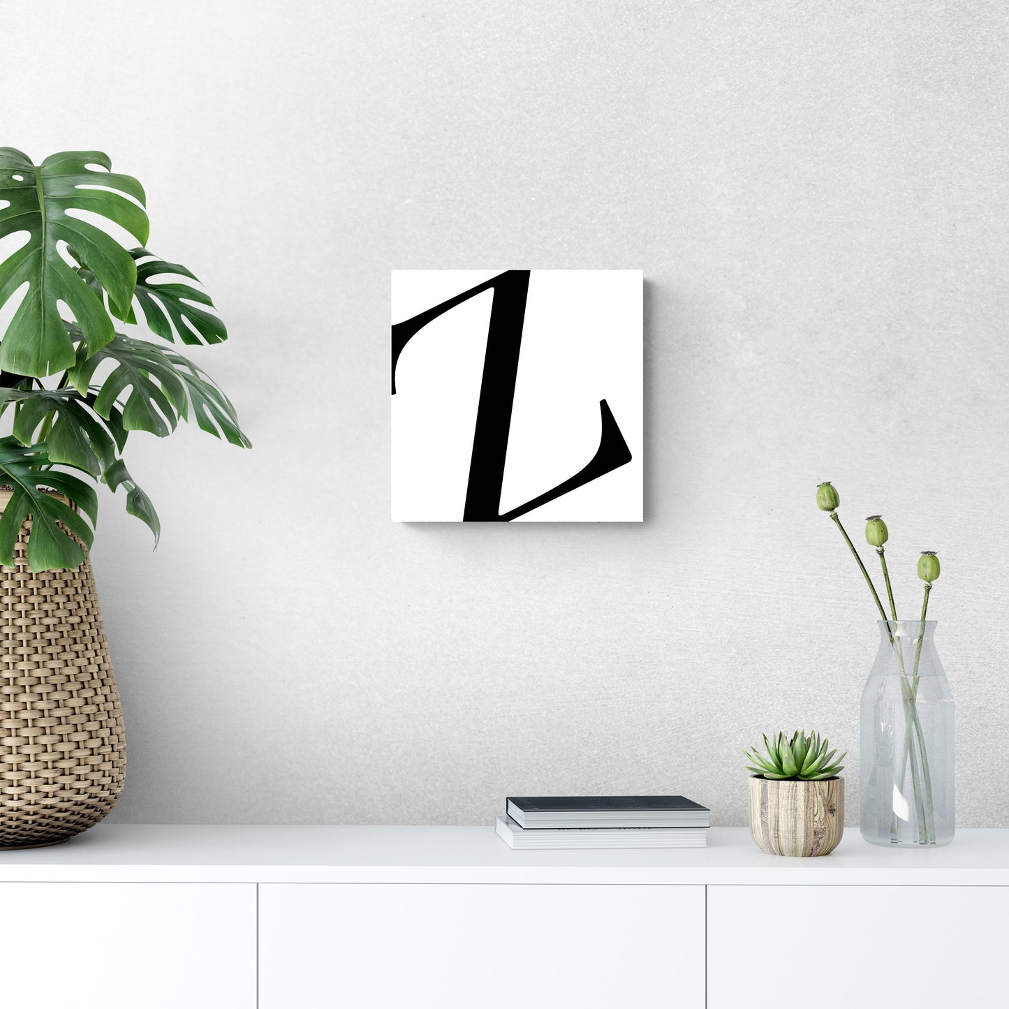 Minimal Monogram Z | Wood Sign | Eaches | Min 2