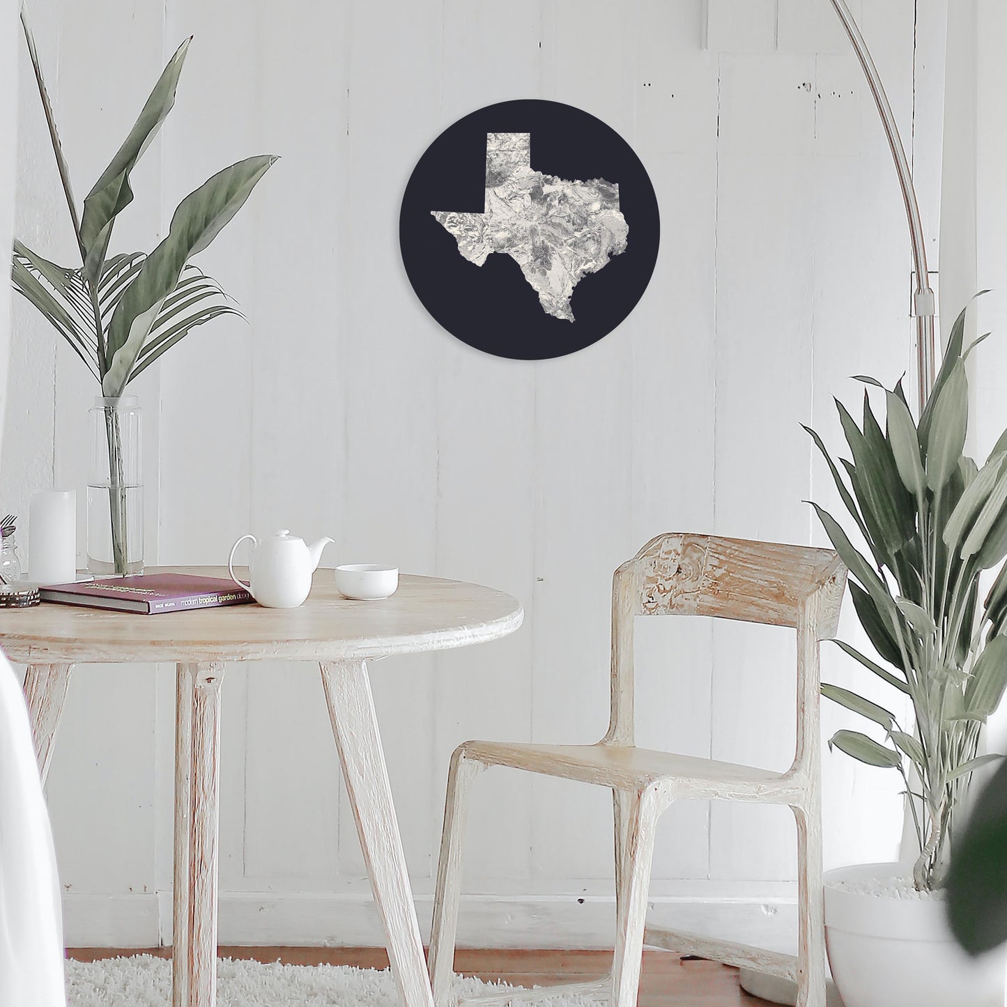 Modern Minimalist Texas Metal State Shape | Wood Sign | Eaches | Min 1