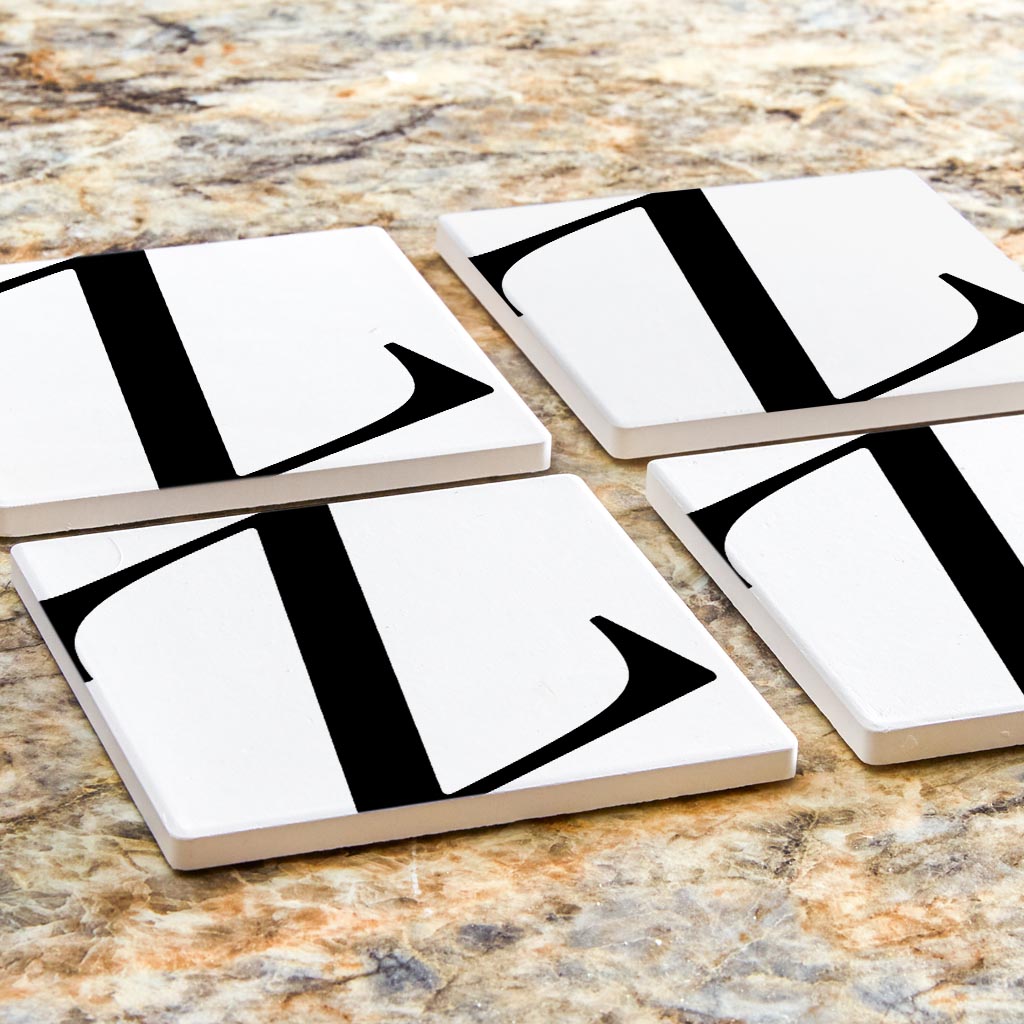 Minimal Monogram Z | Absorbent Coasters | Set of 4 | Min 2