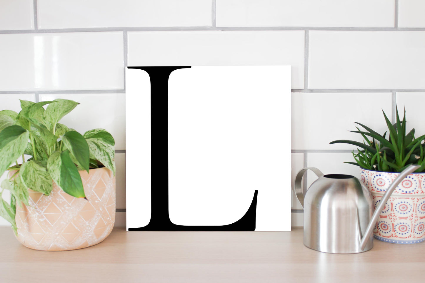 Minimal Monogram L | Wood Sign | Eaches | Min 2