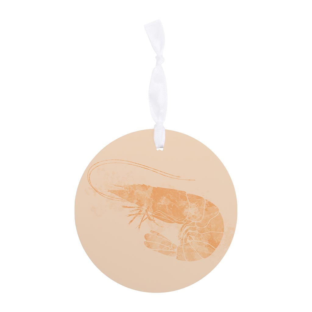 Louisiana Colorful Water Color Shrimp | Wood Ornament | Eaches | Min 6