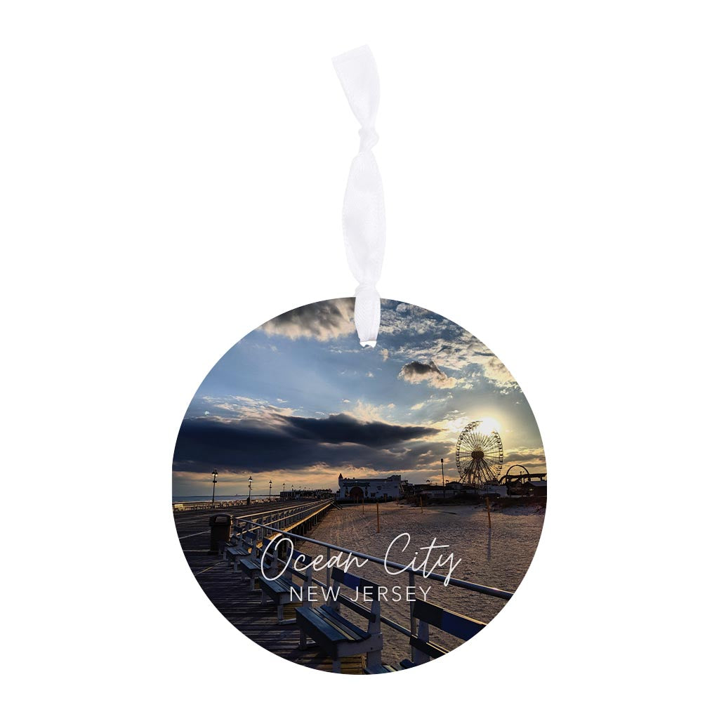 OCNJ Photo With Text | Wood Ornament | Eaches | Min 6