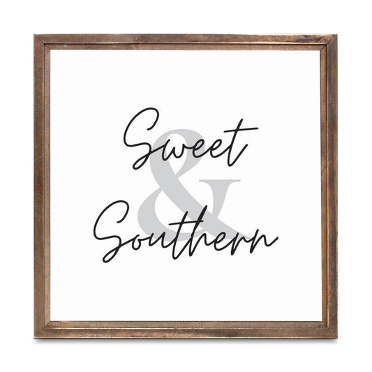 Minimalistic B&W Texas Sweet Southern | Wood Sign | Eaches | Min 1