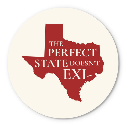 Modern Minimalist Texas Colors Perfect State | Wood Sign | Eaches | Min 1