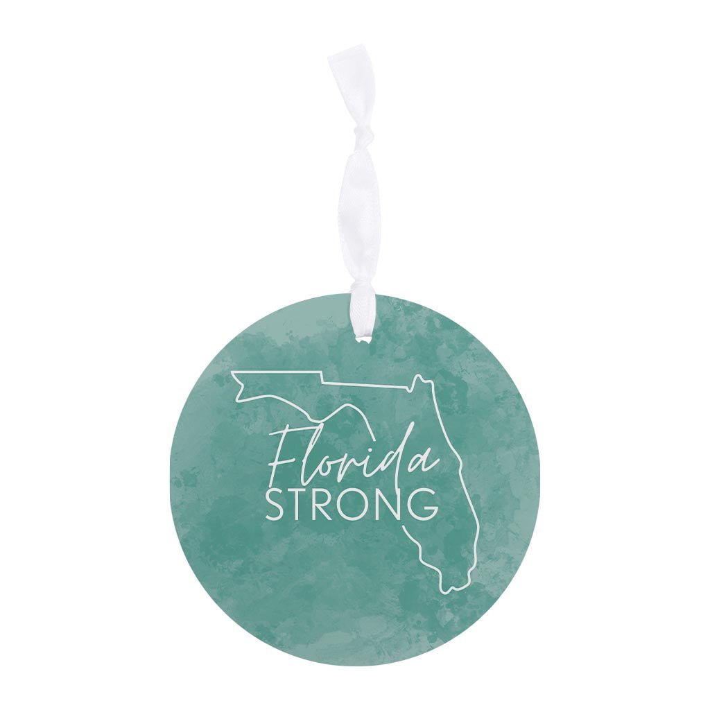 Florida Strong Blue | Wood Ornament | Eaches | Min 6