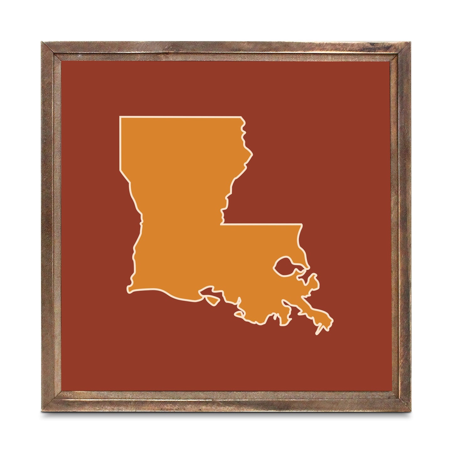 Louisiana Colorful State Shape | Wood Sign | Eaches | Min 1