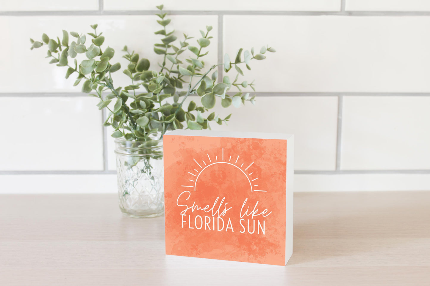 Smells Like Florida Sun Pink | Wood Block | Eaches | Min 4