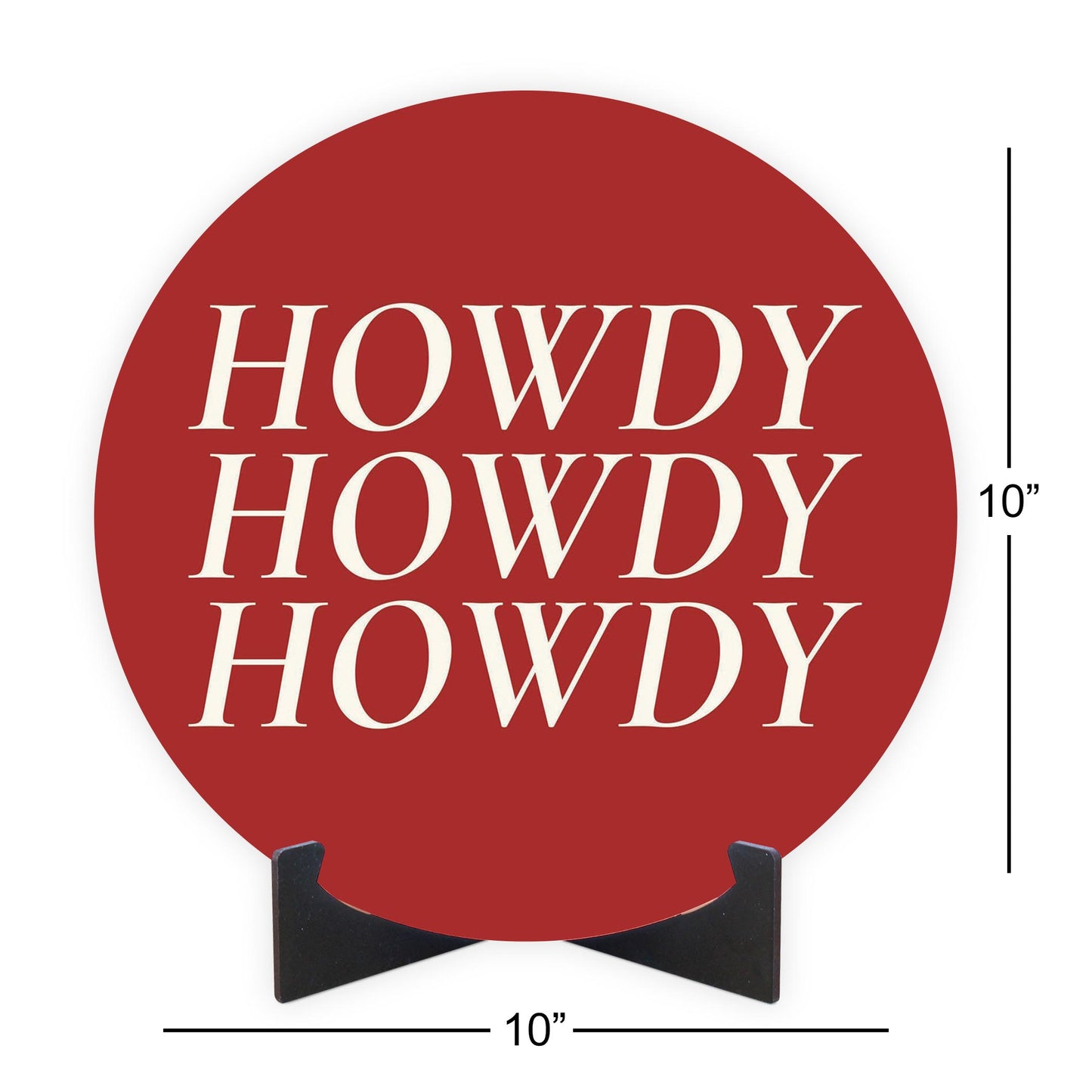 Modern Minimalist Texas Colors Howdy | Wood Sign | Eaches | Min 1