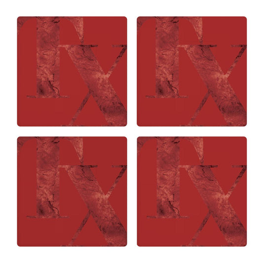 Modern Minimalist Texas Red Tx | Absorbent Coasters | Set of 4 | Min 2